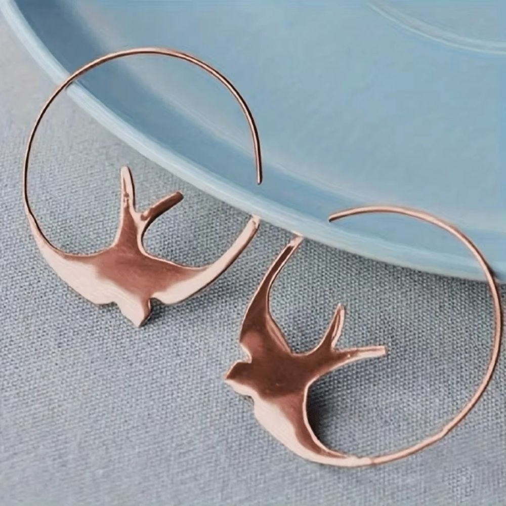 Bird Hoop Earrings N1936